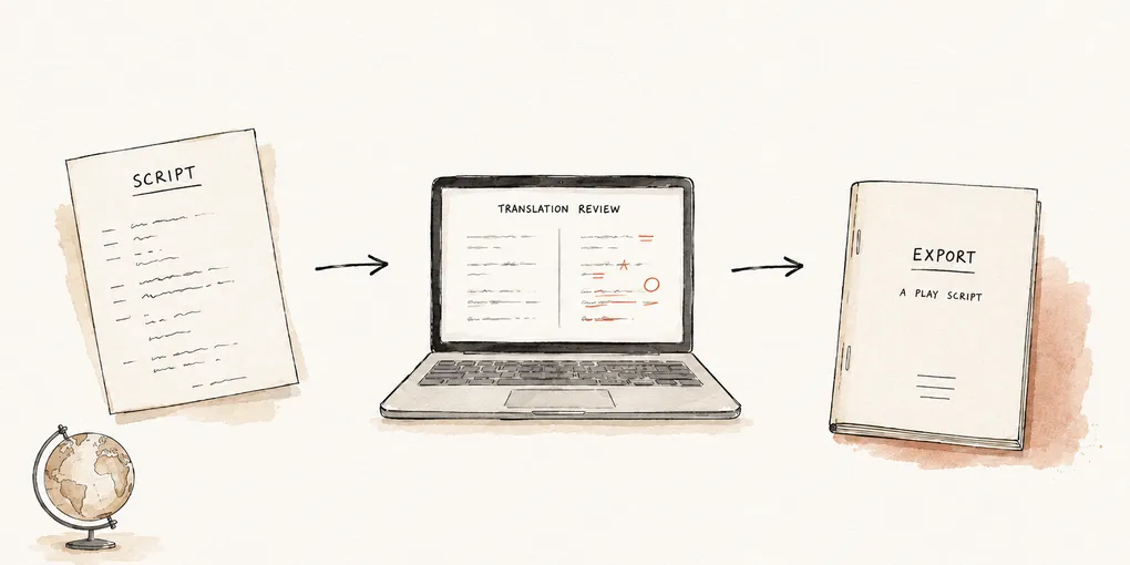 How to Prepare and Export a Formatted Translated Play Script for International Submission