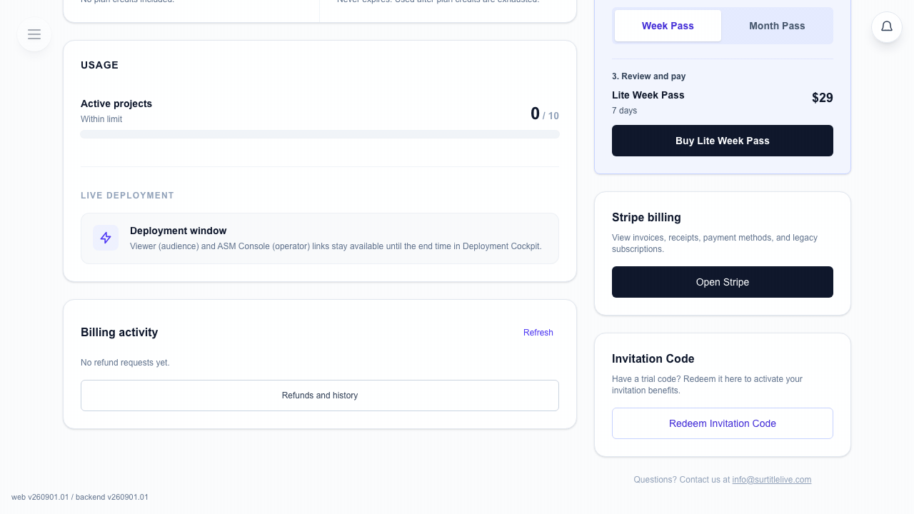 Membership page right sidebar with the Invitation Code card