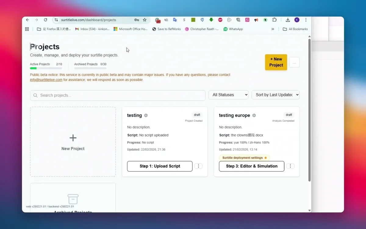 Figure 1: Upload Script dialog